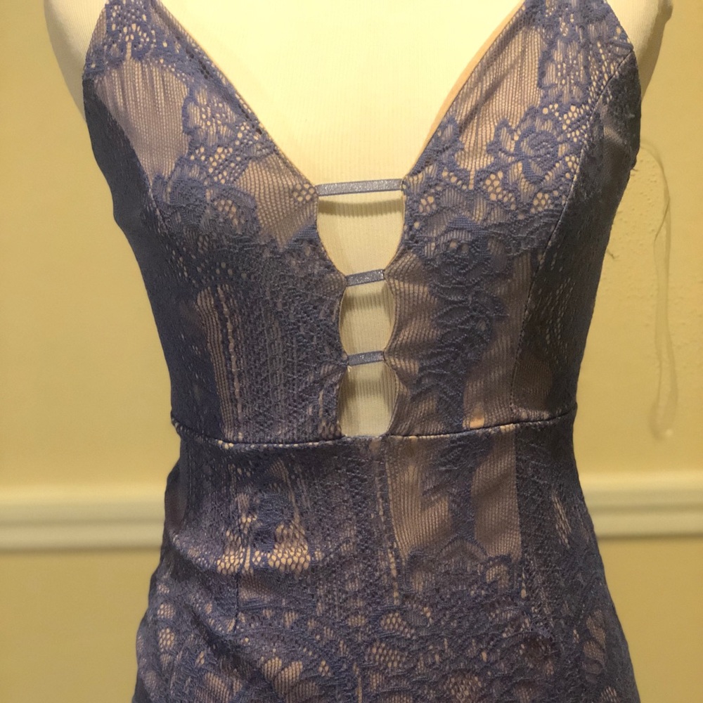 Purple lace dress